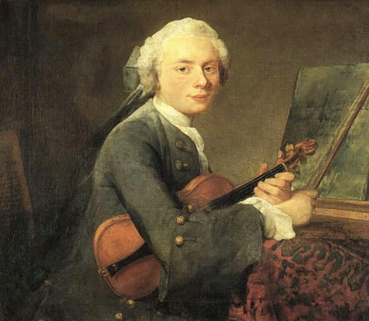 《查爾斯-狄奧多西》(Portrait of Charles Godefroy)，約1734-35，油彩畫布，67.5 x 74.5 cm，Louvre, Paris, France。