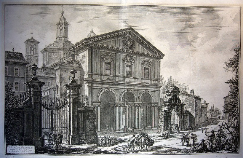 羅馬阿庇亞古道上的聖塞巴斯強教堂（Veduta della Basilica di S. Sebastiano fuori delle mura di Roma, su la via Appia）
