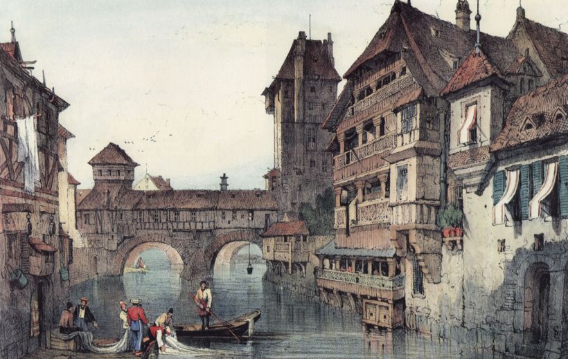 十九世紀初的紐倫堡市區