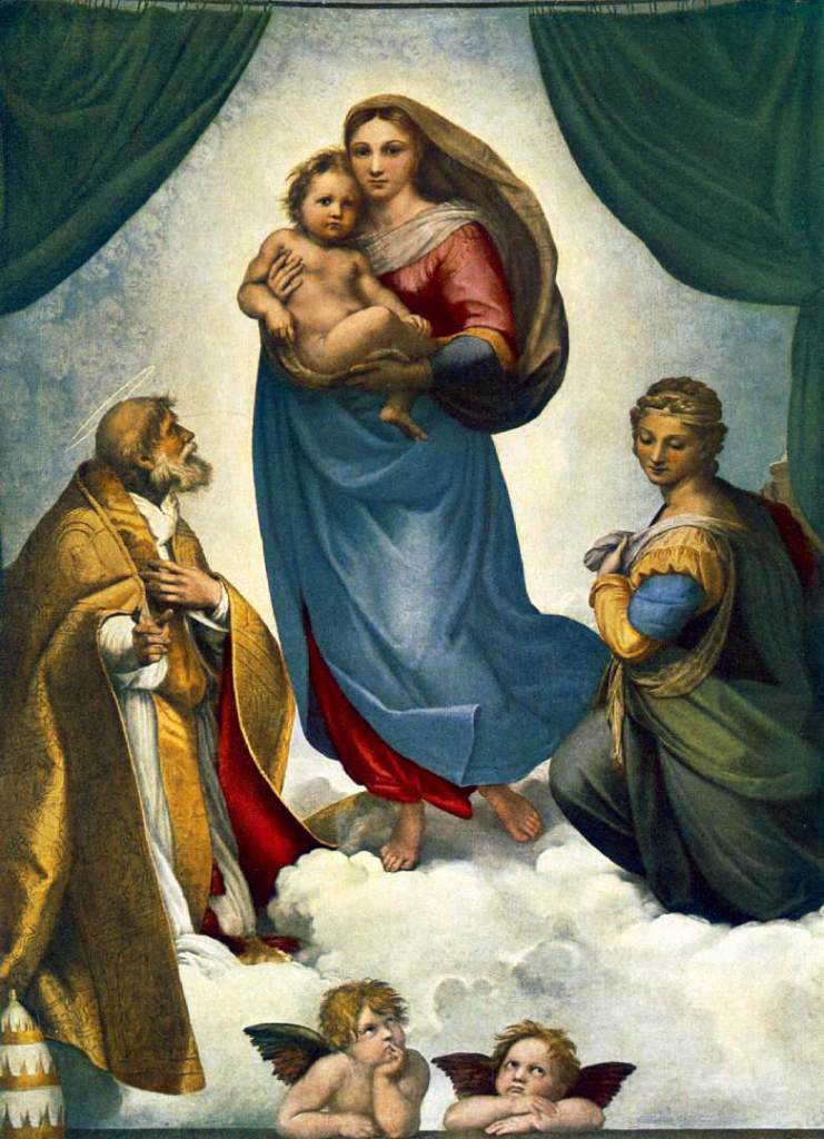 《西斯汀聖母》(Sistine Madonna, 1513-1514)