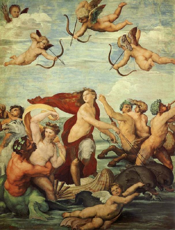 拉菲爾的《水神卡拉蒂》(The Triumph of Galatea, 1512)
