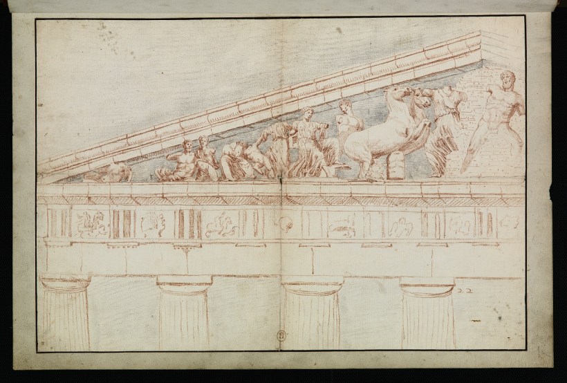 法國藝術家賈克‧凱瑞，帕德嫩神殿的山形牆上雕塑，1674。