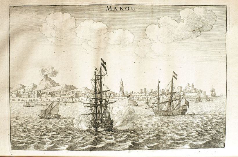 《荷使出訪中國記》英文版插圖:澳門。