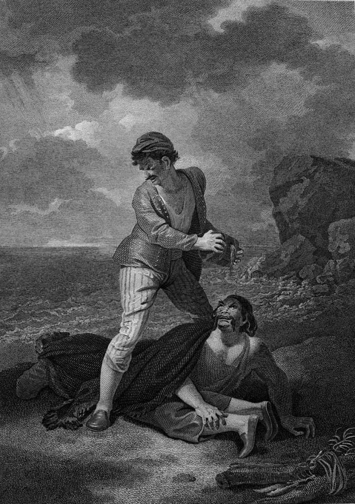 《暴風雨》，第二幕，第二場。